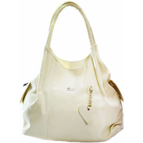 Half White Hand-Held Bag